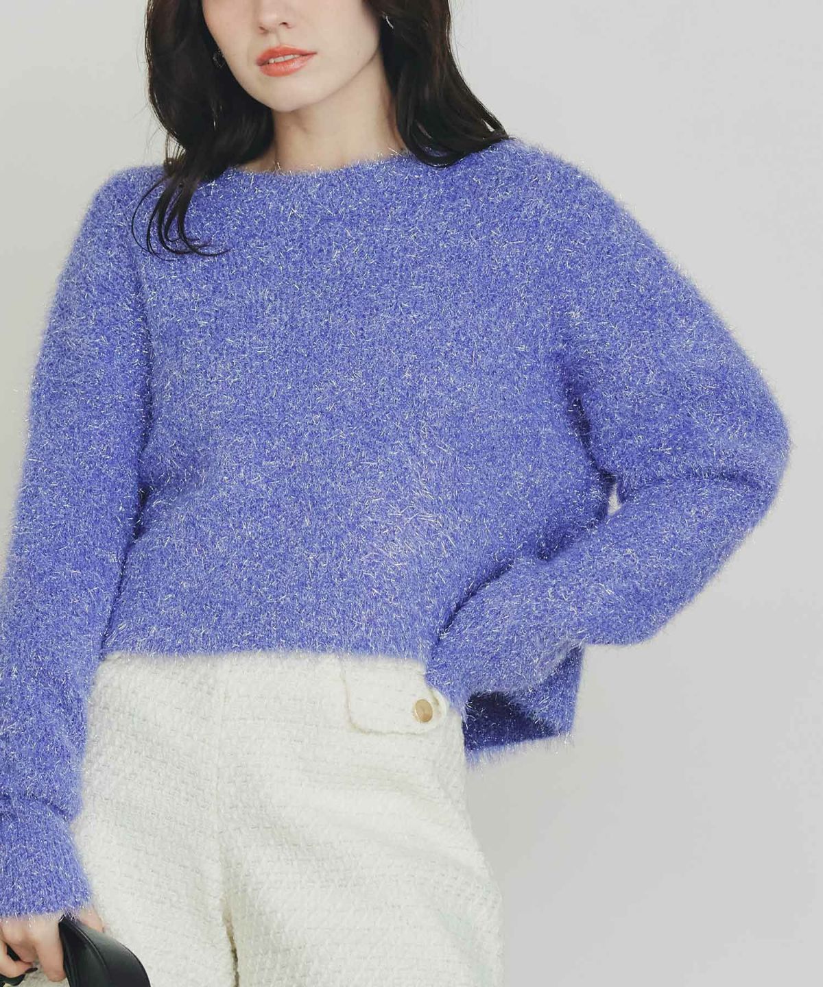 model：H155　着用サイズ：M　パープル