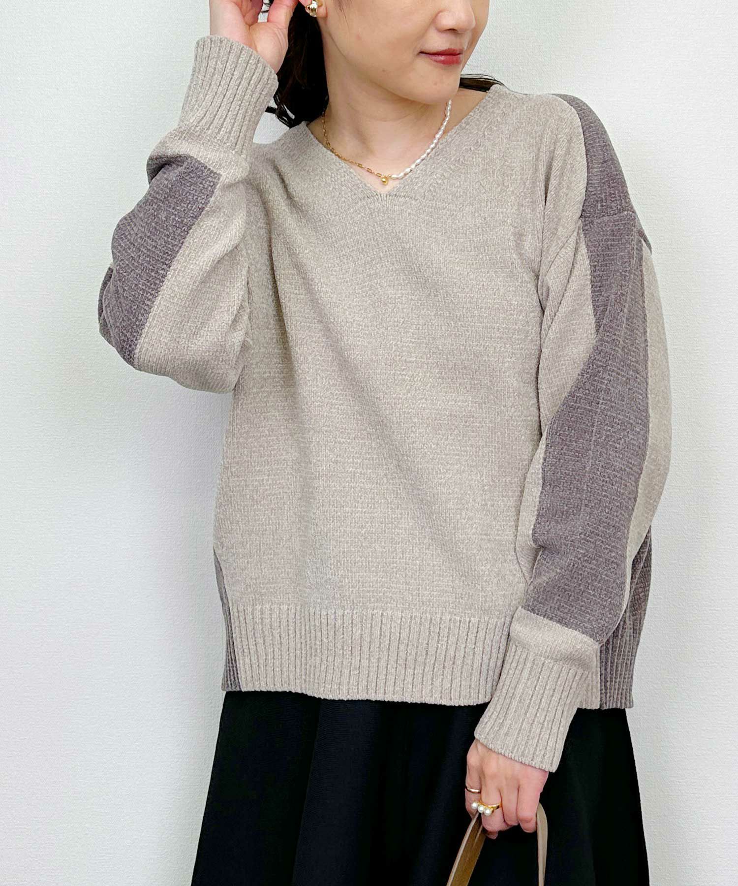 model：H164　着用サイズ：M　ベージュ