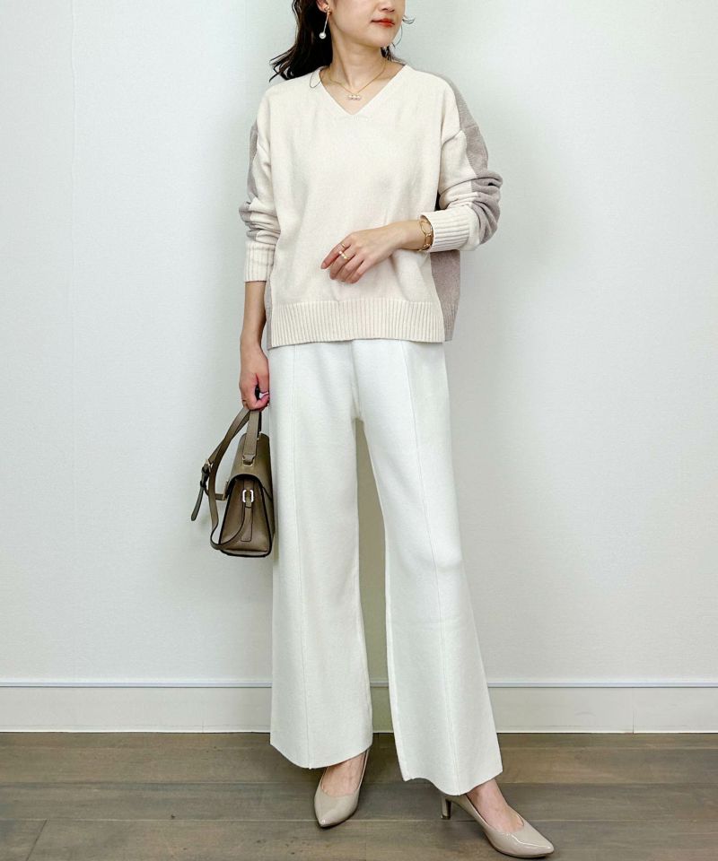 model：H164　着用サイズ：M　アイボリー