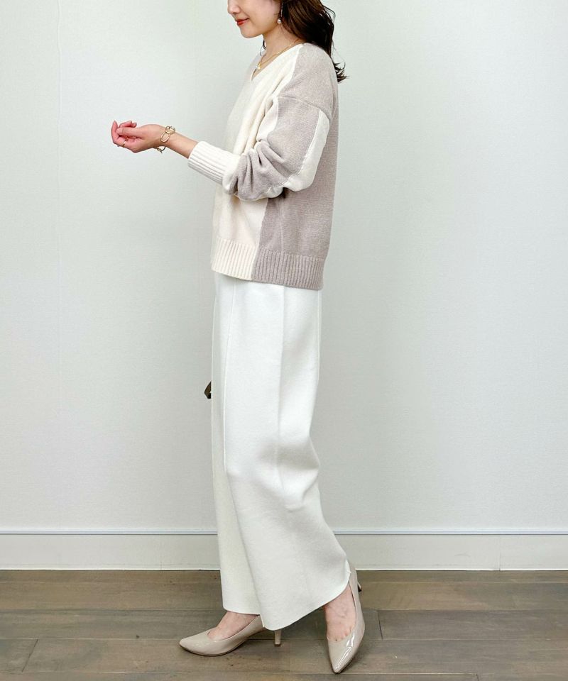 model：H164　着用サイズ：M　アイボリー