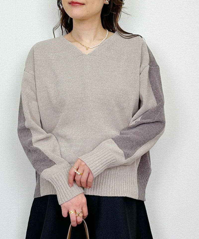 model：H164　着用サイズ：M　ベージュ