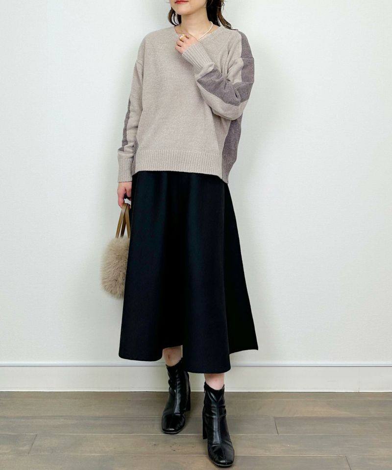 model：H164　着用サイズ：M　ベージュ