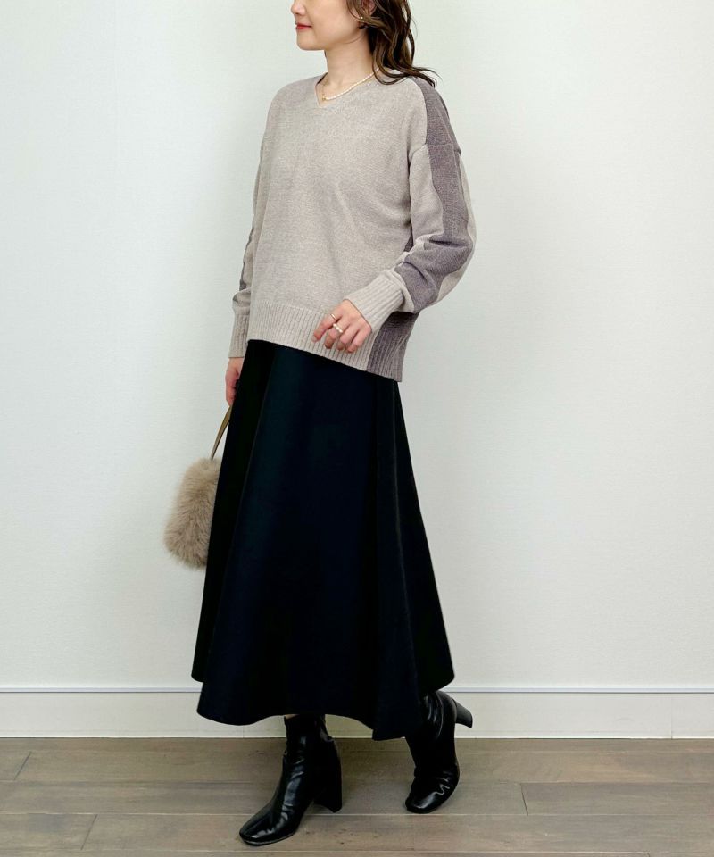 model：H164　着用サイズ：M　ベージュ