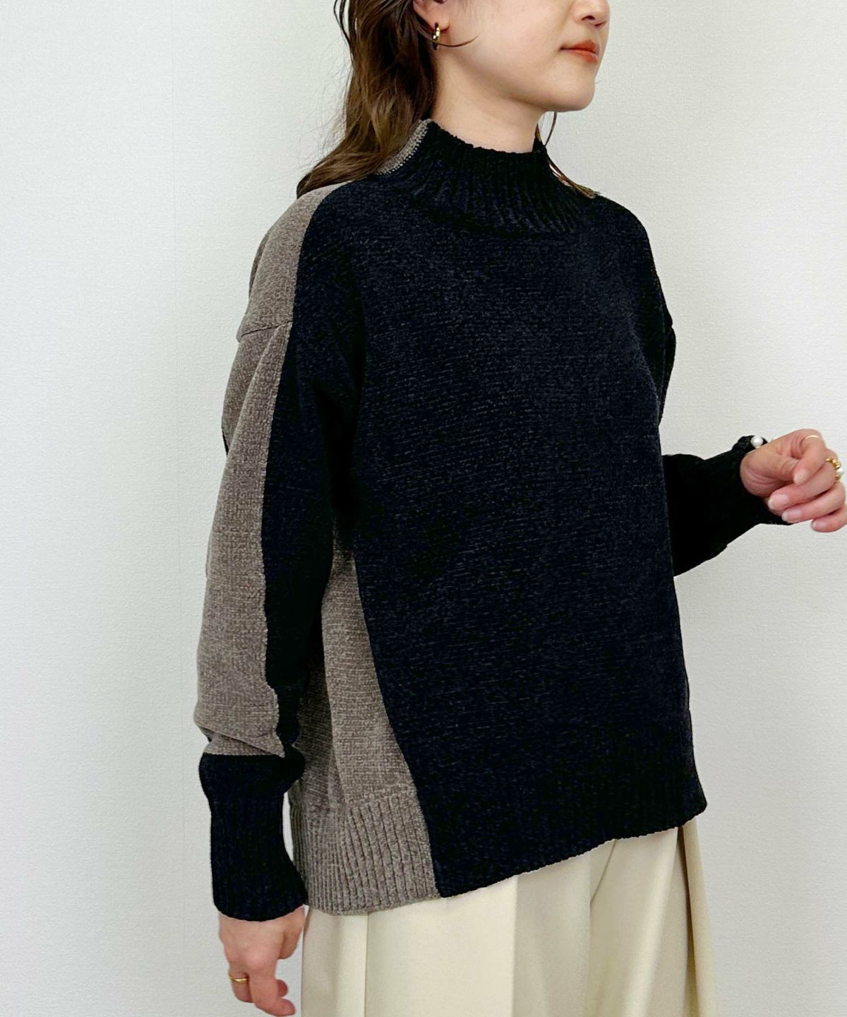 model：H164　着用サイズ：M　ブラック