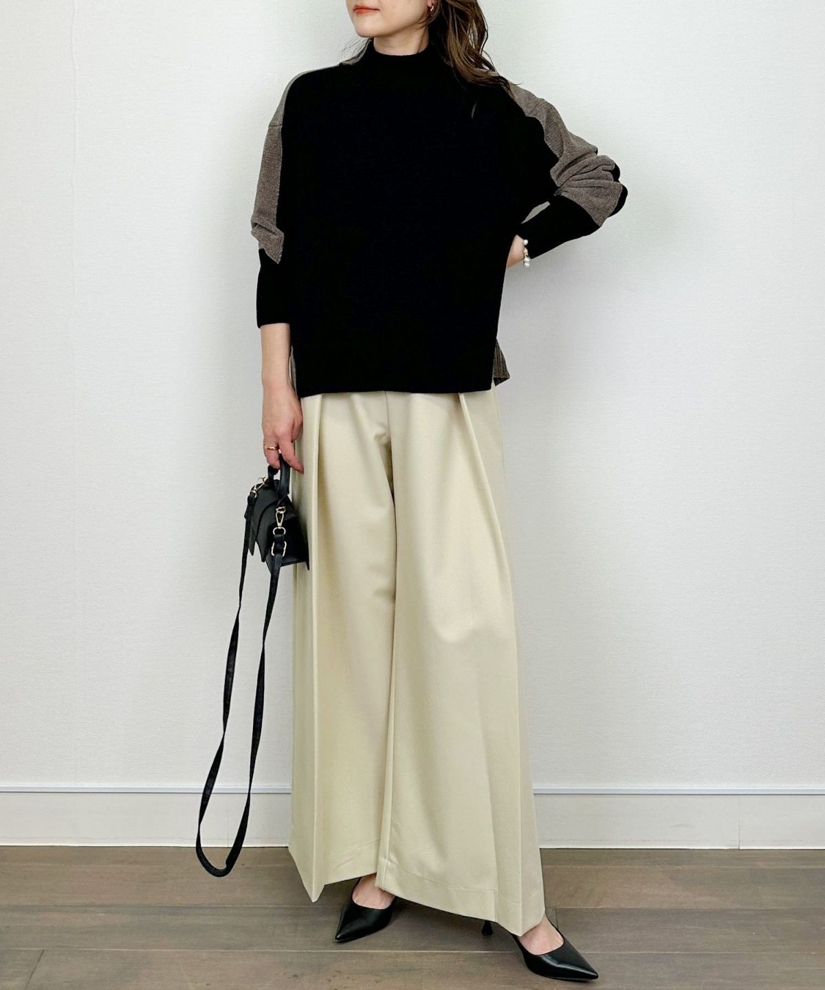 model：H164　着用サイズ：M　ブラック