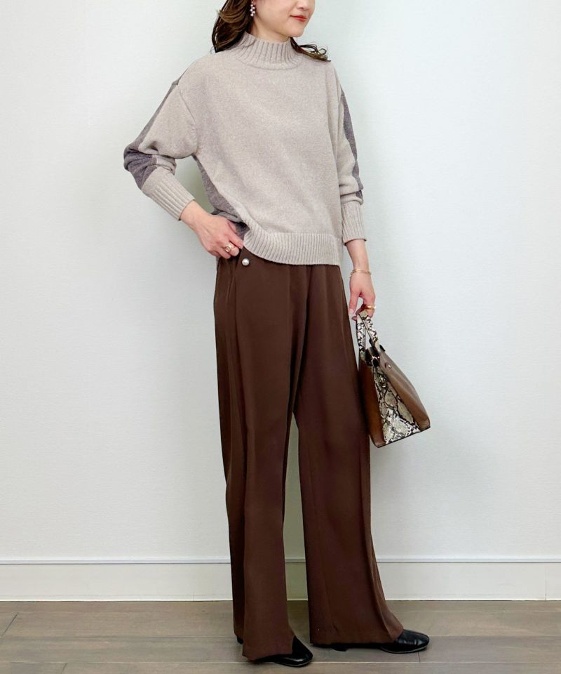 model：H164　着用サイズ：M　ベージュ