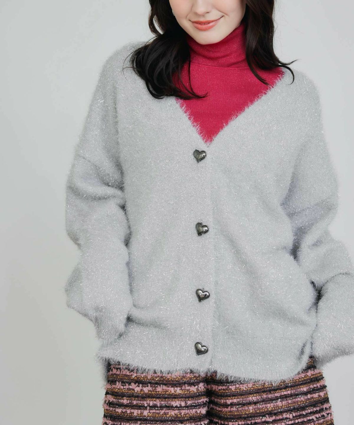 model：H155　着用サイズ：M　シルバー