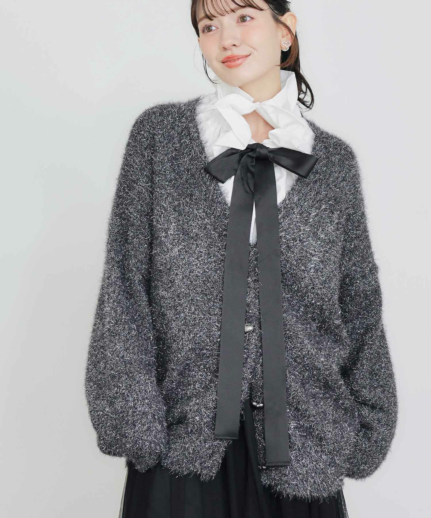 model：H155　着用サイズ：M　ブラック