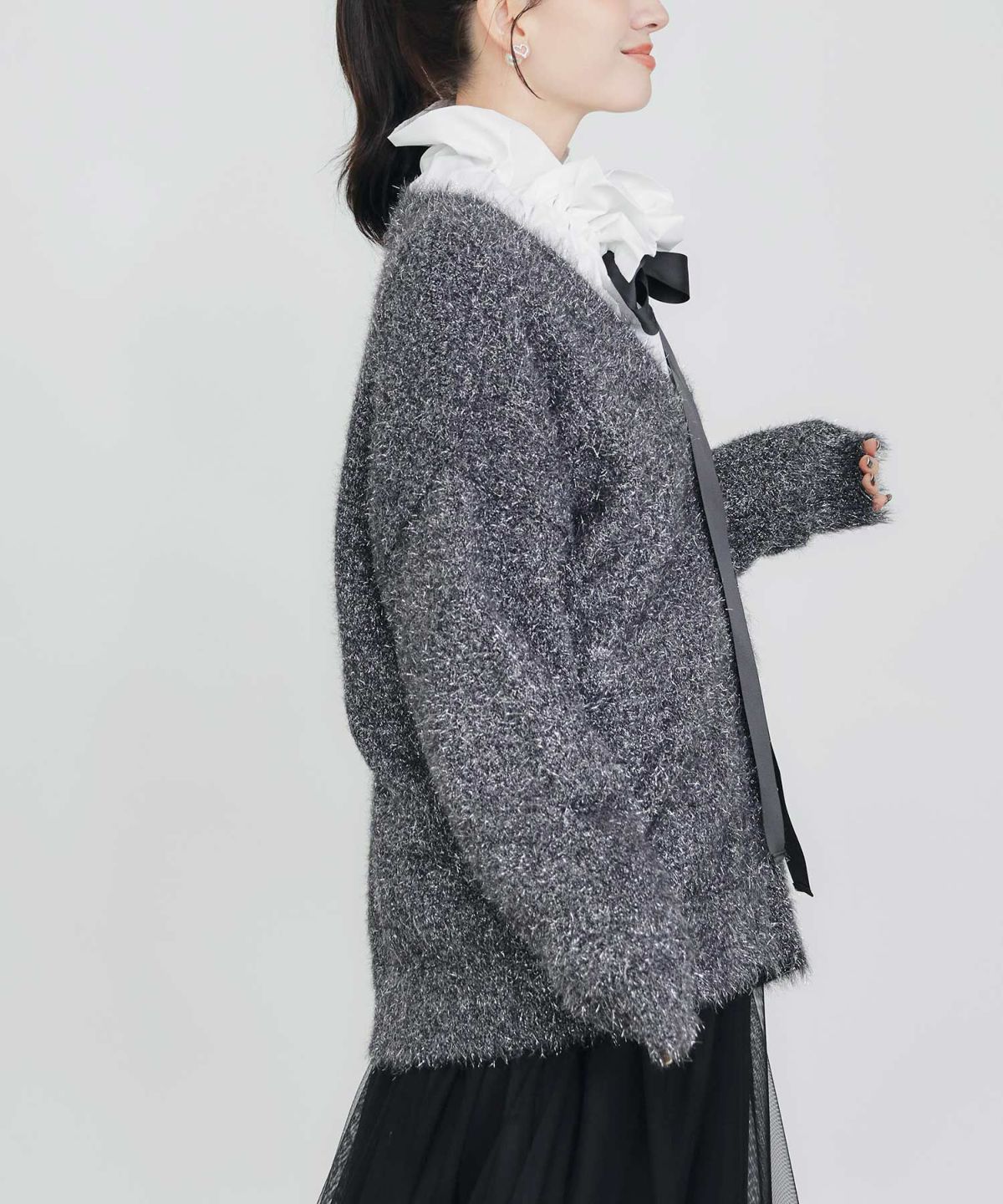 model：H155　着用サイズ：M　ブラック