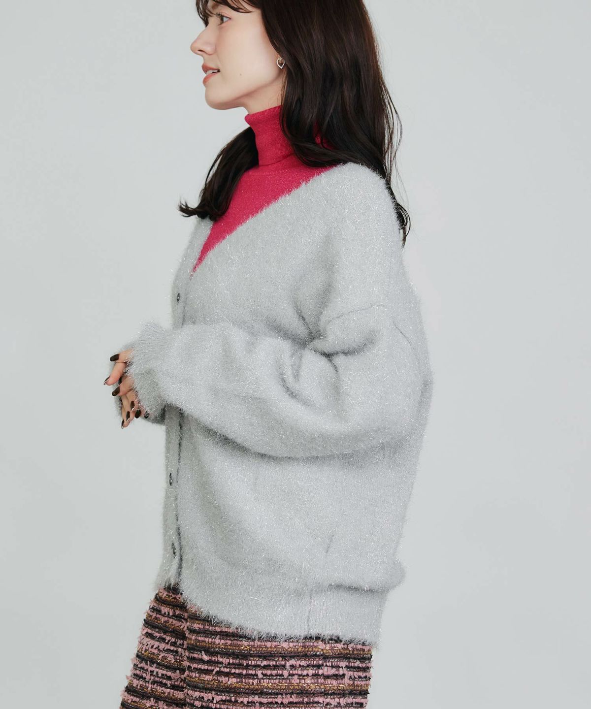 model：H155　着用サイズ：M　シルバー