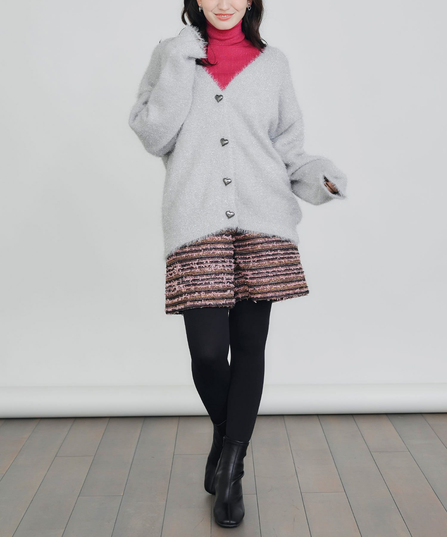 model：H155　着用サイズ：M　シルバー