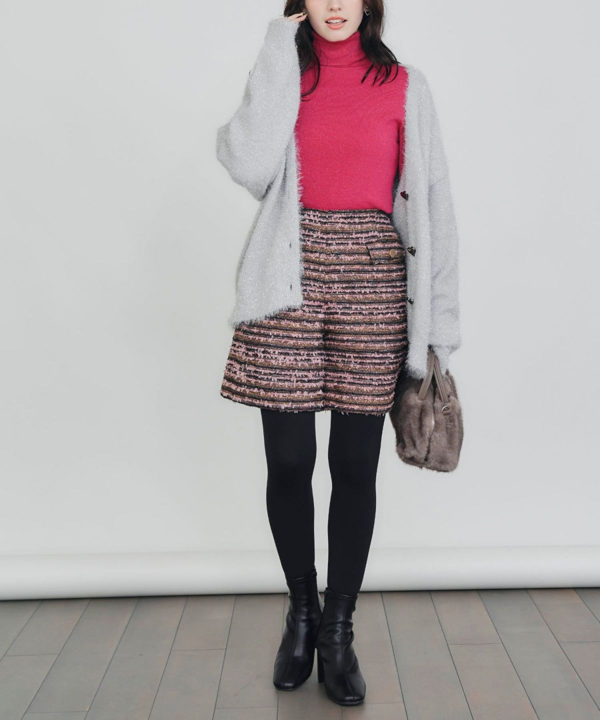 model：H155　着用サイズ：M　シルバー