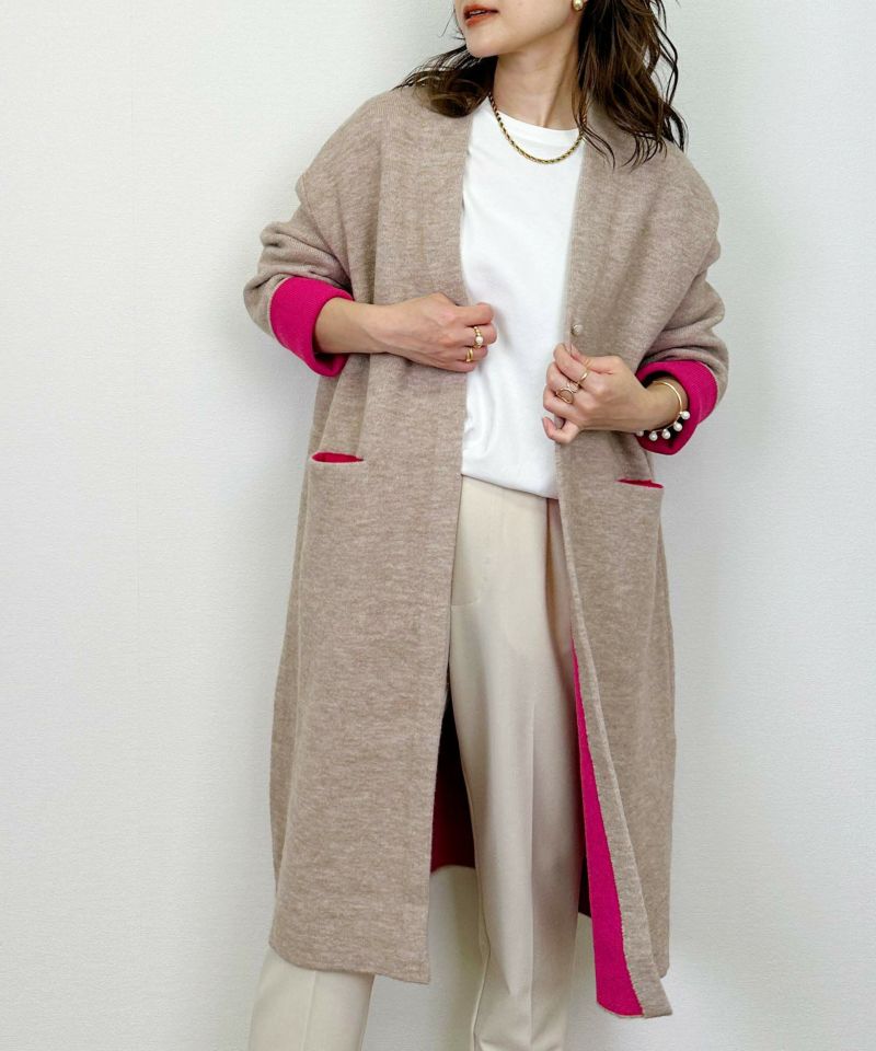 model：H164　着用サイズ：M　ベージュ