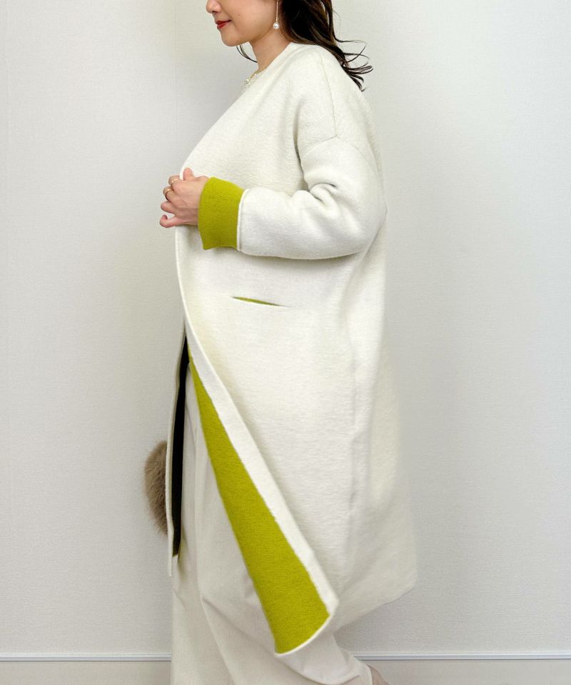 model：H164　着用サイズ：M　アイボリー