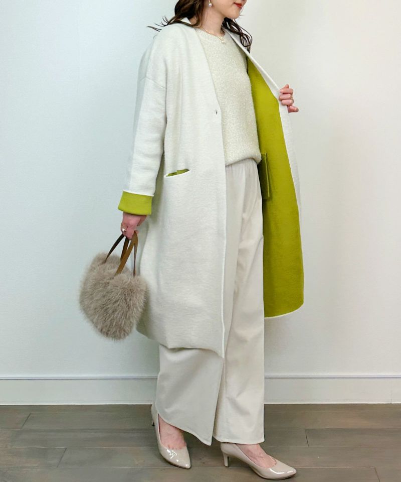 model：H164　着用サイズ：M　アイボリー