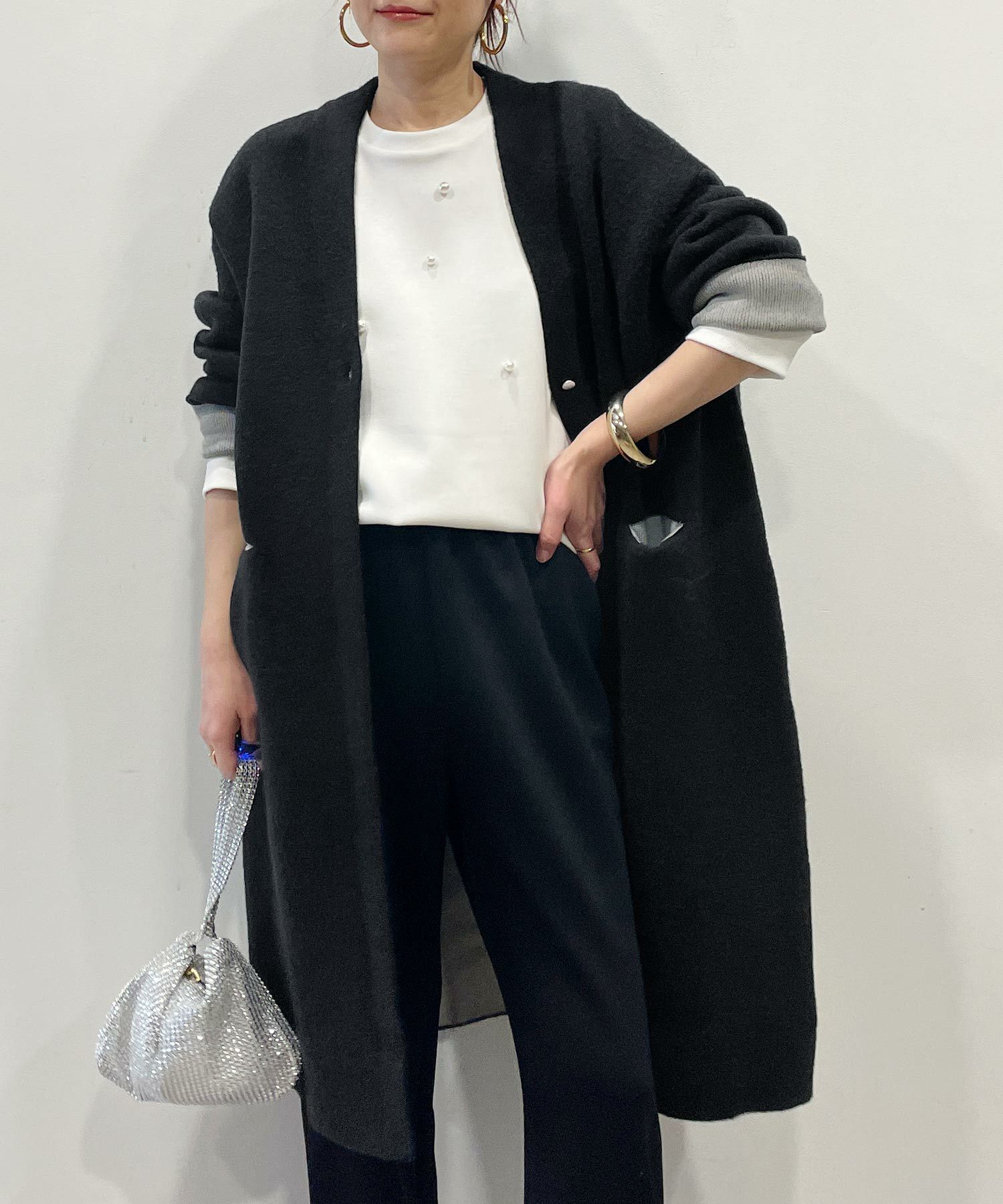 model：H164　着用サイズ：M　アイボリー