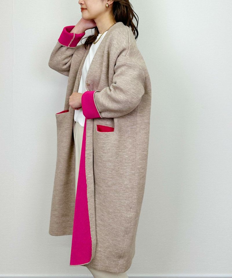 model：H164　着用サイズ：M　ベージュ