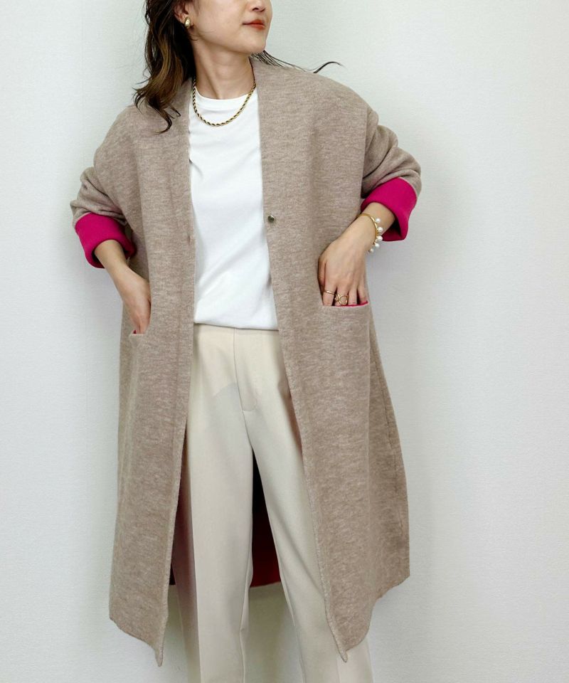 model：H164　着用サイズ：M　ベージュ