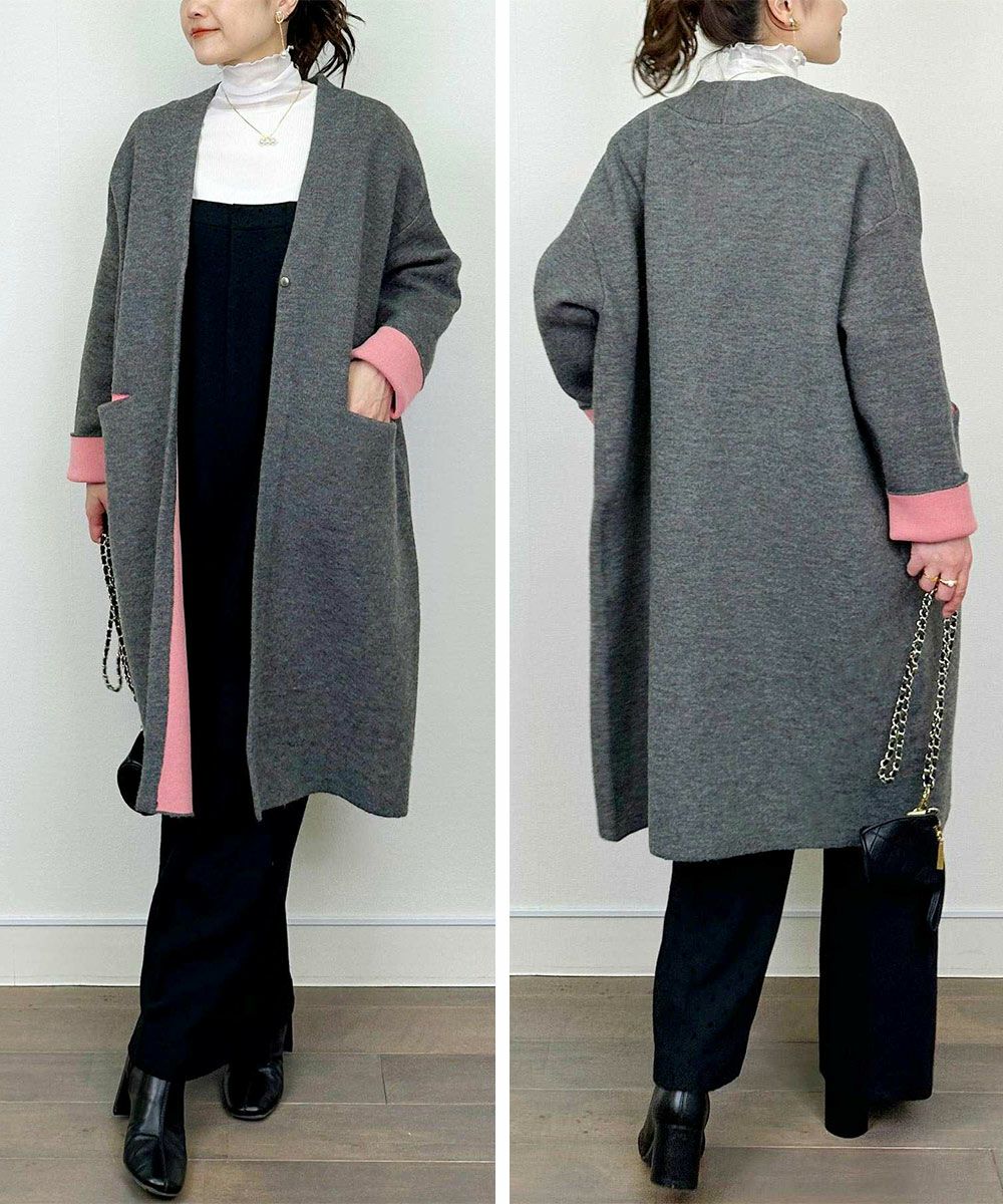 配色ロングカーディガン | PICCIN (ピッチン) 公式通販