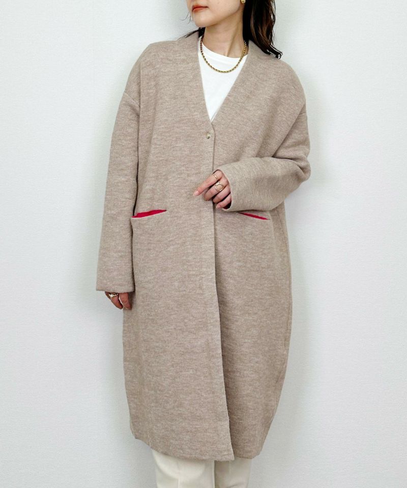 model：H164　着用サイズ：M　ベージュ