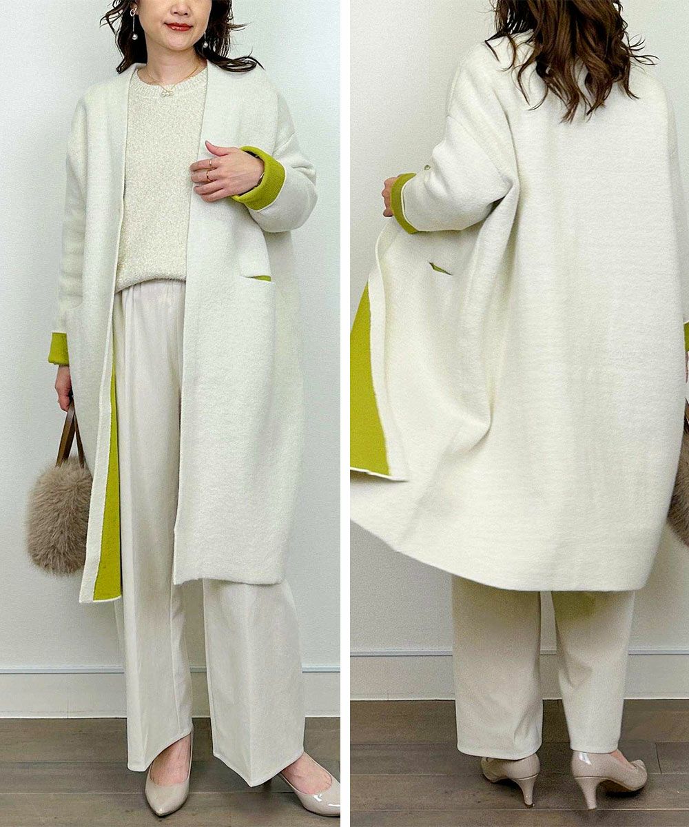 配色ロングカーディガン | PICCIN (ピッチン) 公式通販