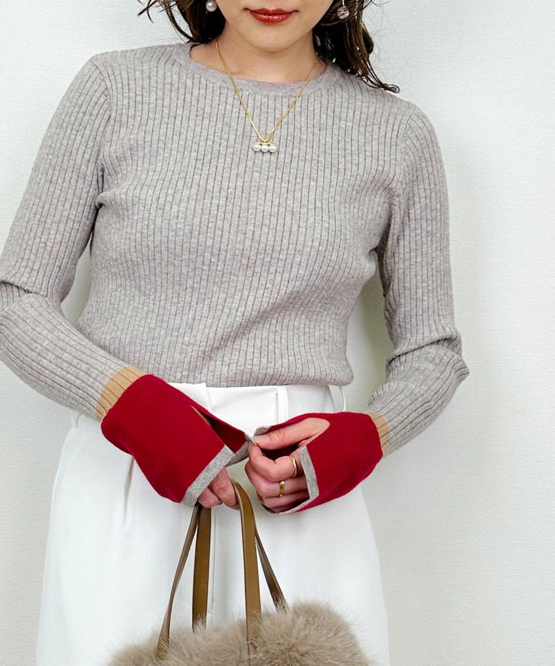 model：H164　着用サイズ：M　レッド