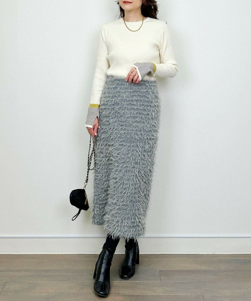 model：H164　着用サイズ：M　アイボリー