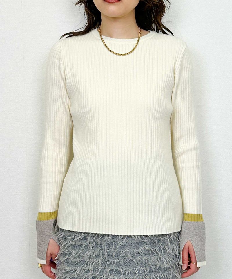 model：H164　着用サイズ：M　アイボリー