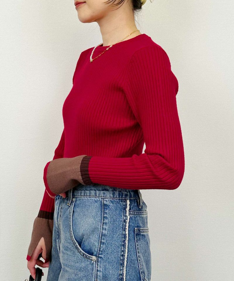 model：H164　着用サイズ：M　レッド