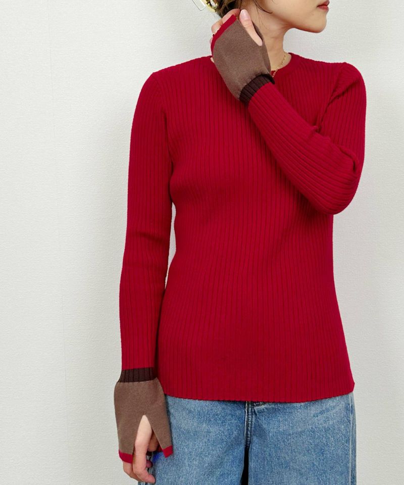 model：H164　着用サイズ：M　レッド