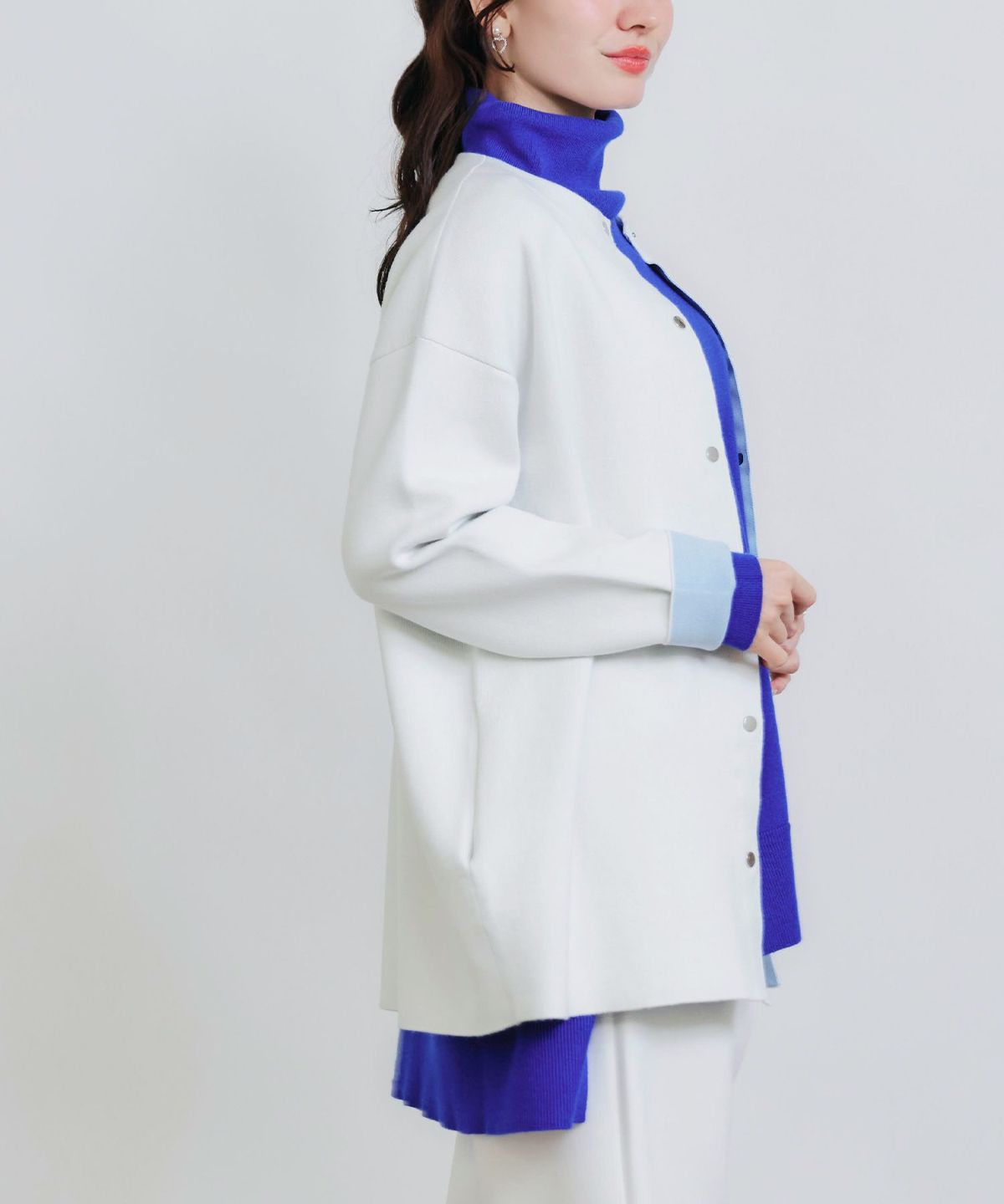 model：H155　着用サイズ：M　オフホワイト