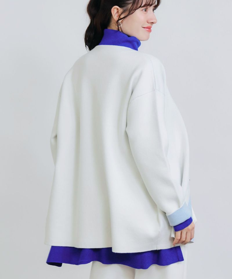 model：H155　着用サイズ：M　オフホワイト