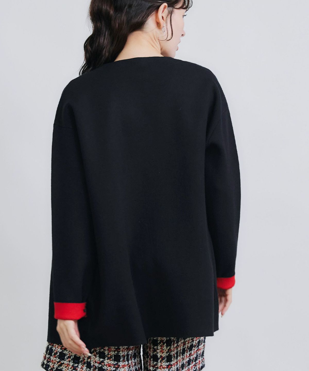 model：H155　着用サイズ：M　ブラック