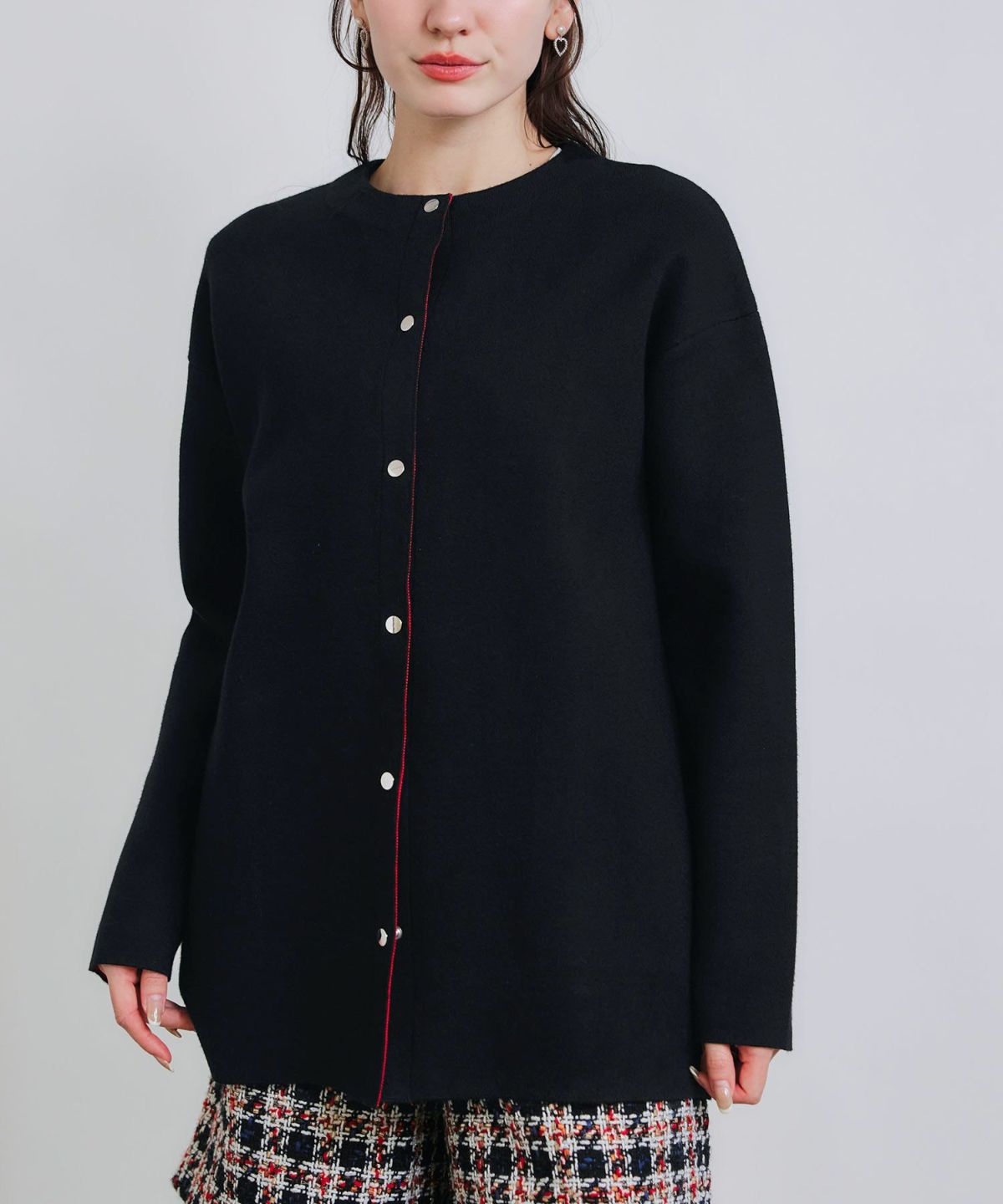 model：H155　着用サイズ：M　ブラック