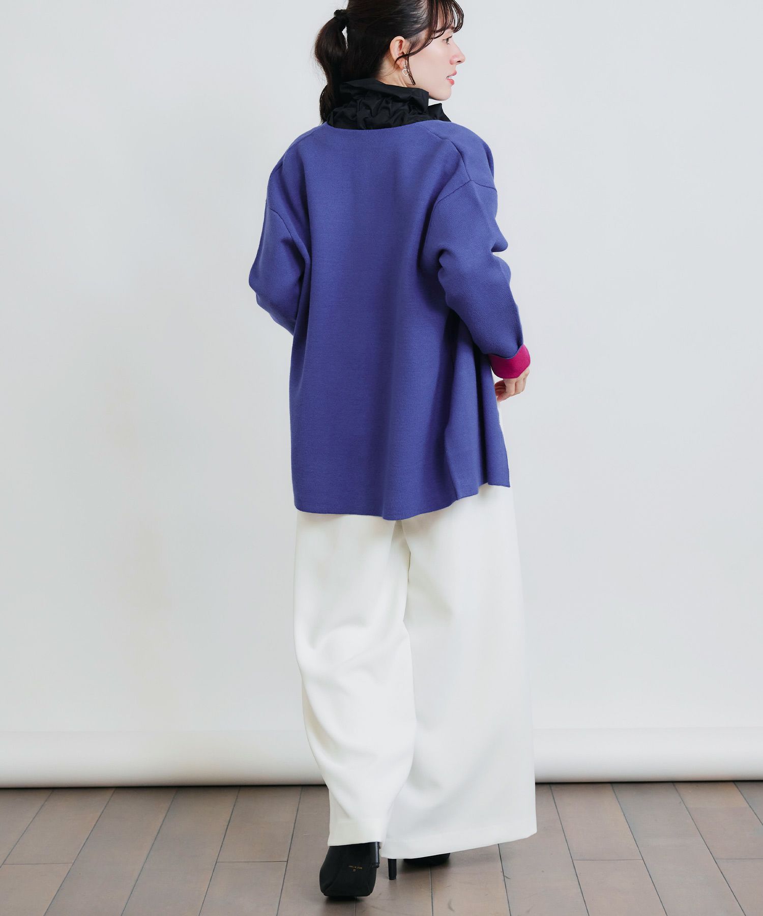 model：H155　着用サイズ：M　ブルー