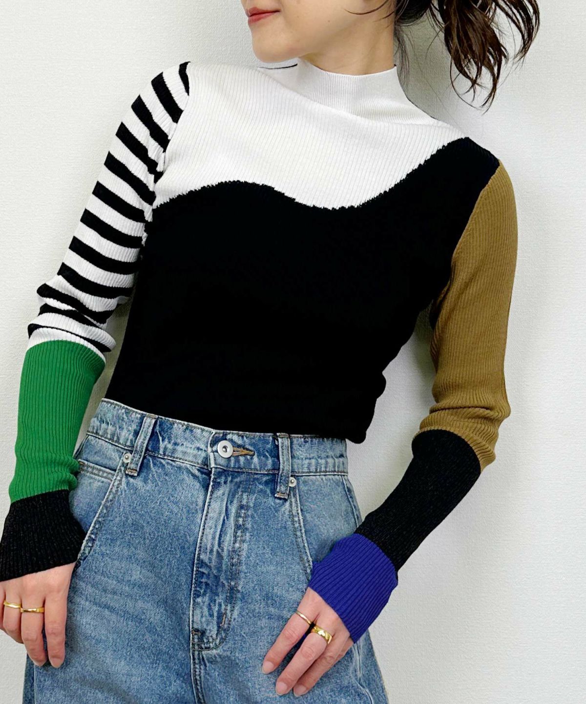 model：H164　着用サイズ：M　ブラック