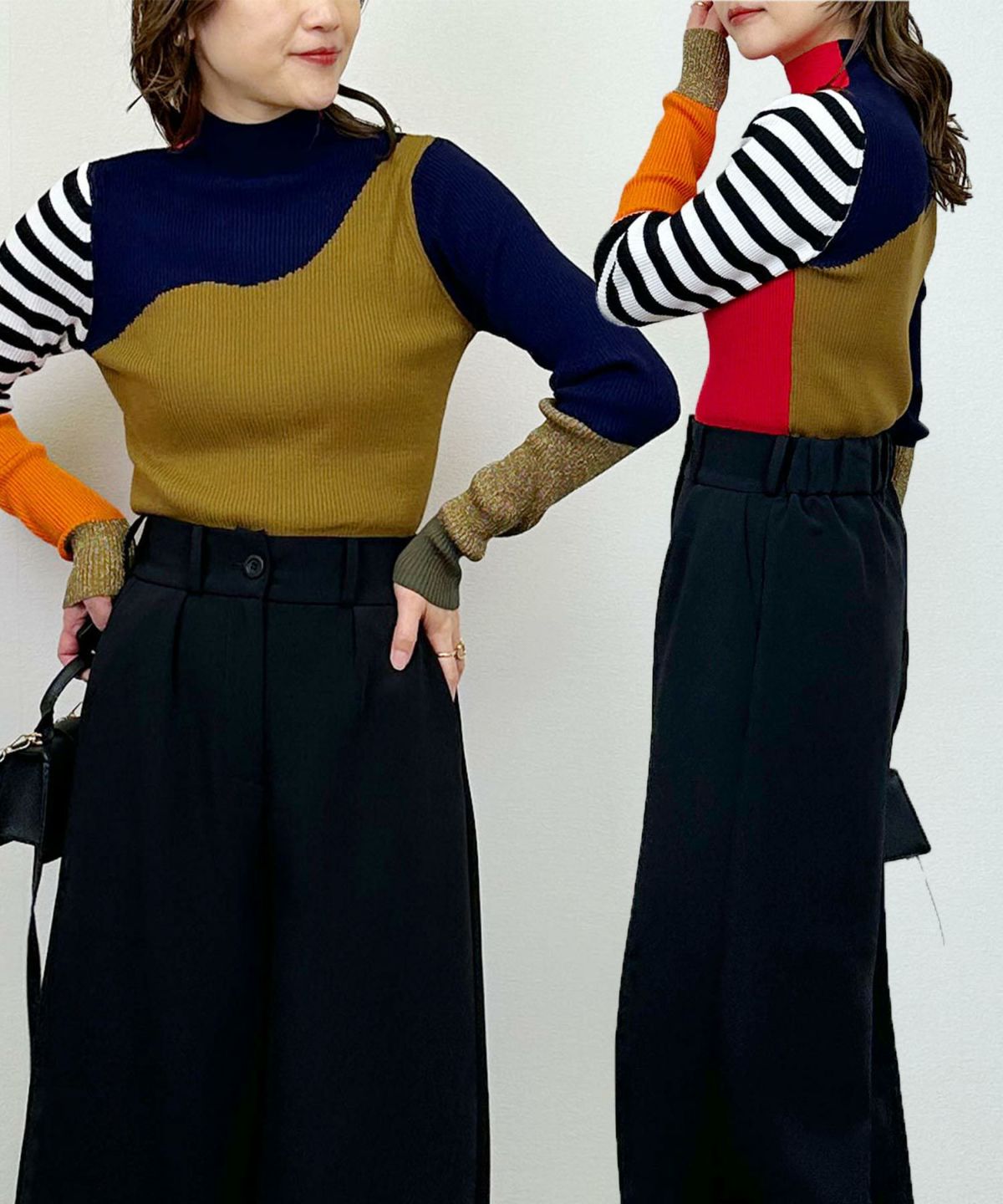 model：H164　着用サイズ：M　レッド (前後2WAY)