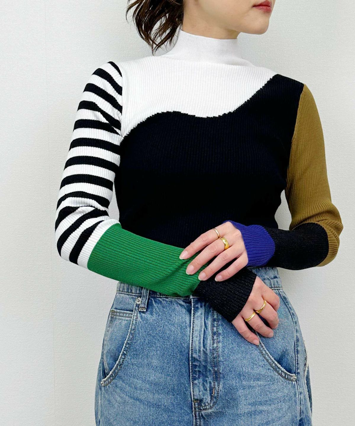 model：H164　着用サイズ：M　ブラック