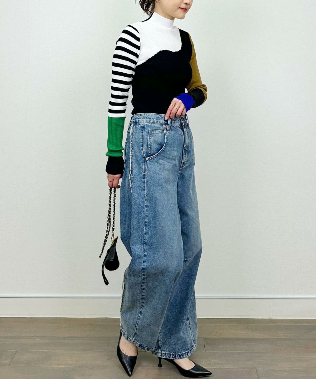 model：H164　着用サイズ：M　ブラック