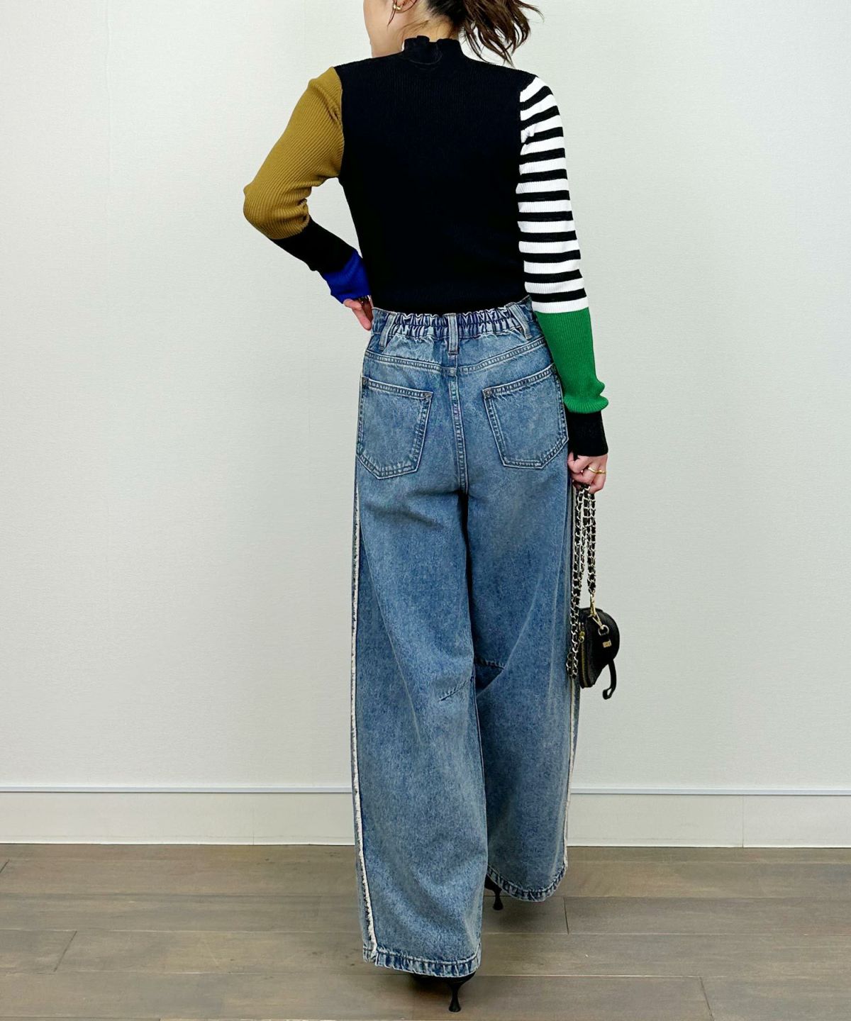 model：H164　着用サイズ：M　ブラック