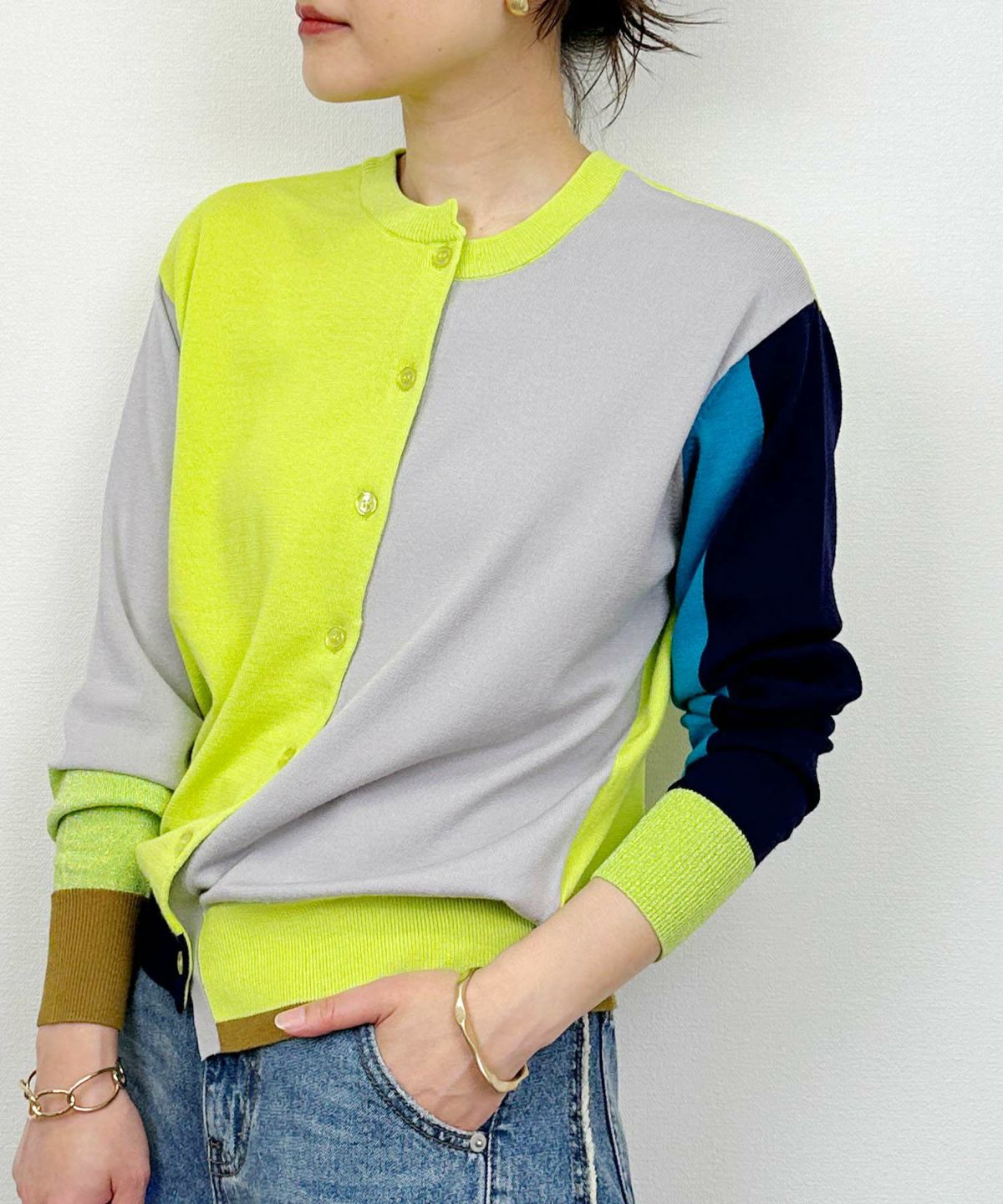 model：H164　着用サイズ：M　イエロー