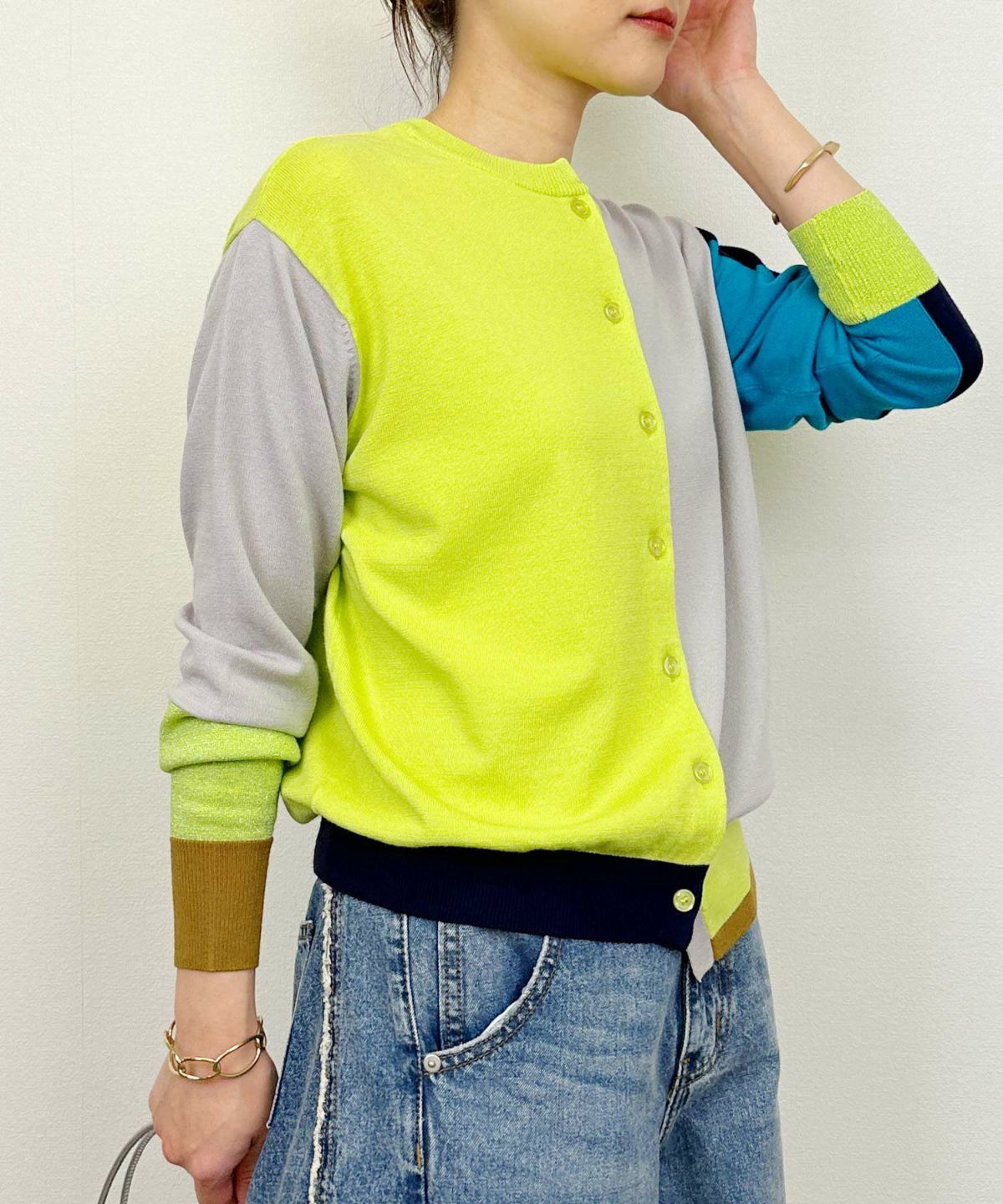 model：H164　着用サイズ：M　イエロー