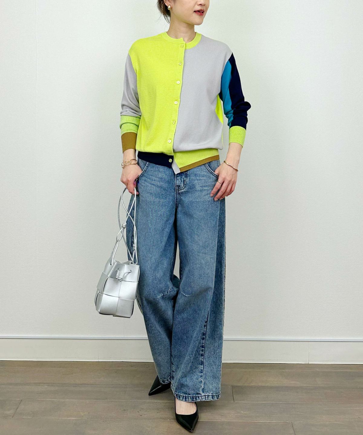 model：H164　着用サイズ：M　イエロー