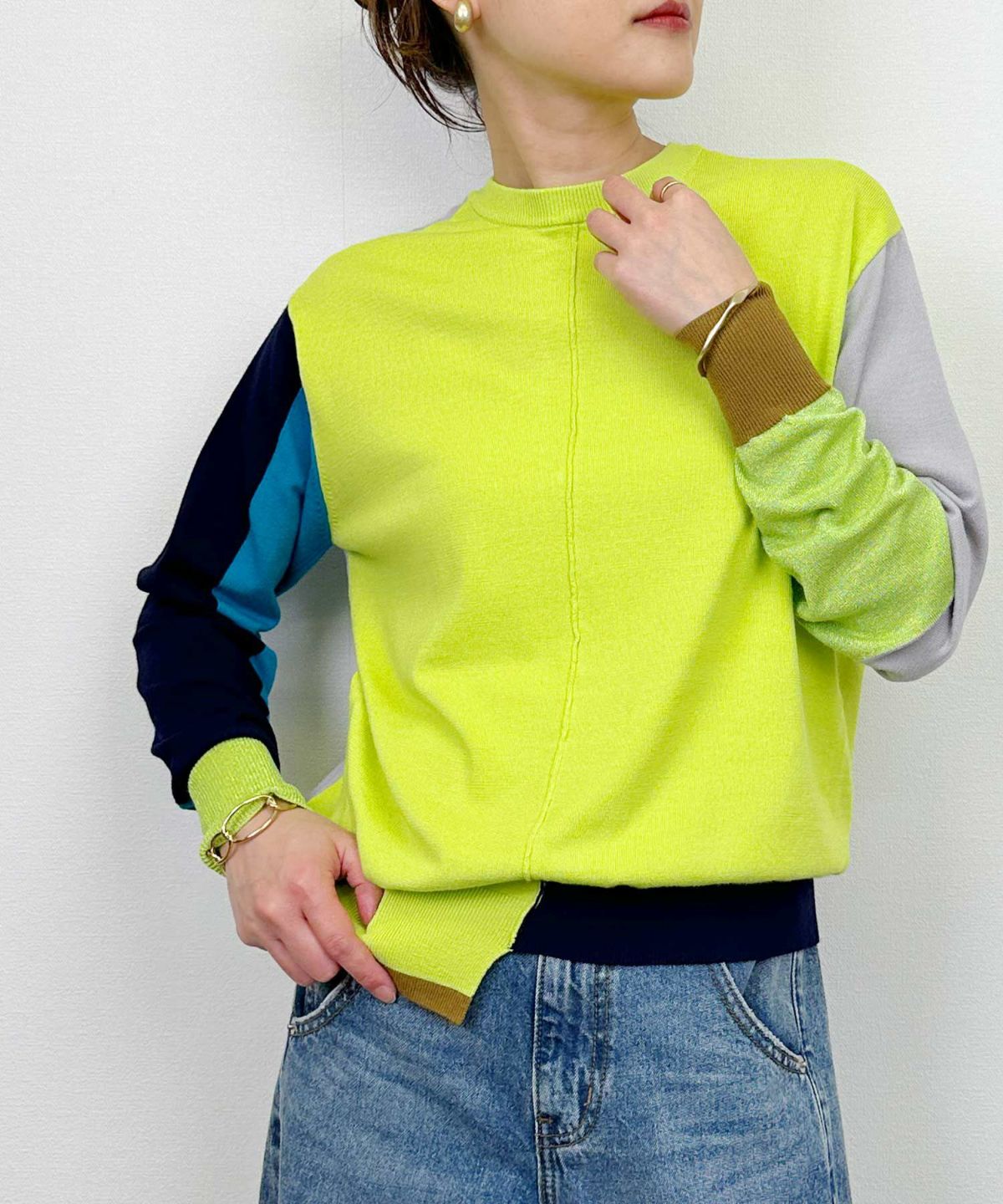 model：H164　着用サイズ：M　イエロー