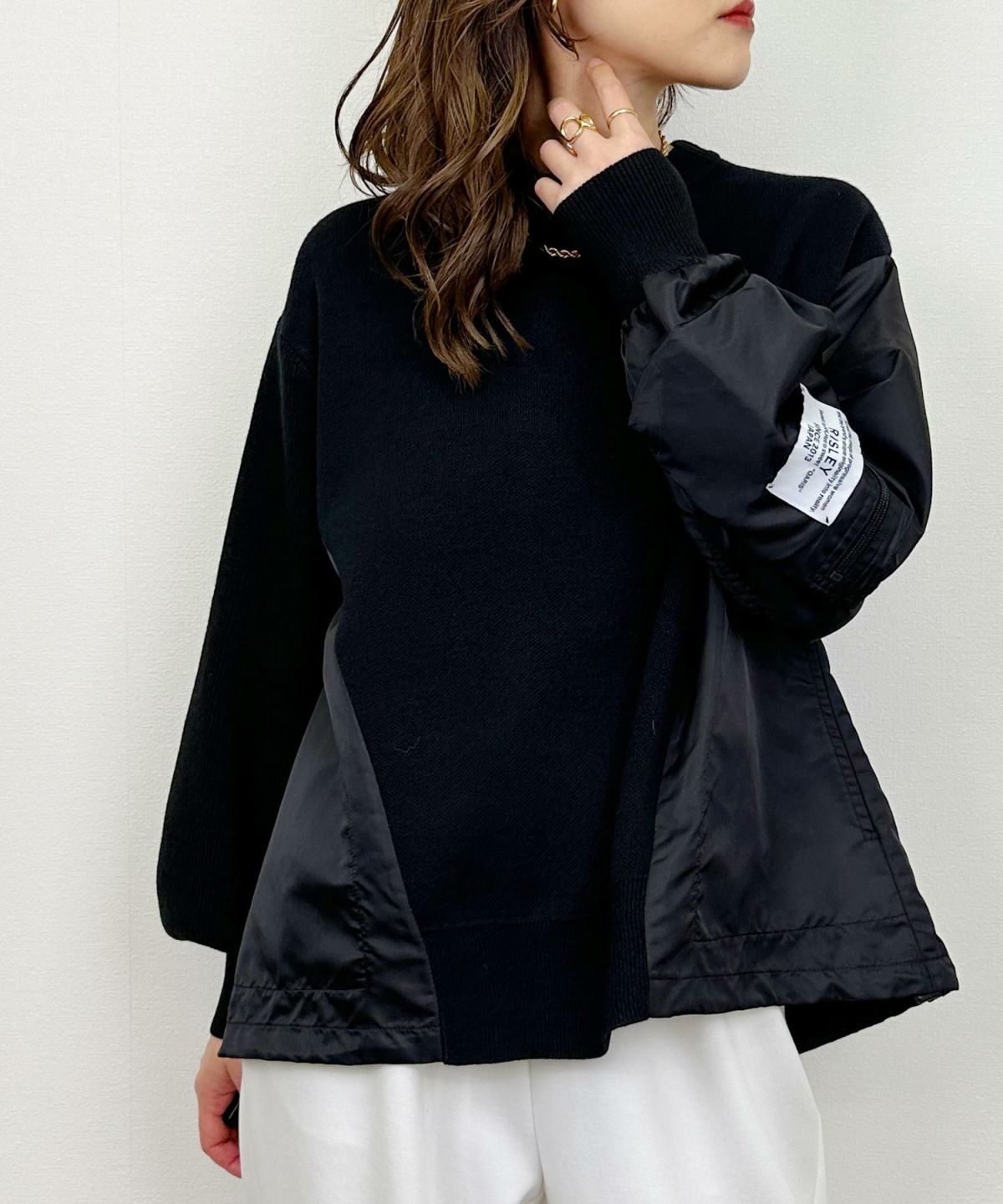 model：H164　着用サイズ：M　ブラック