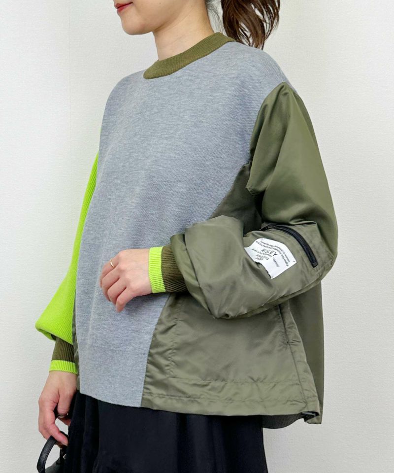 model：H164　着用サイズ：M　グレー