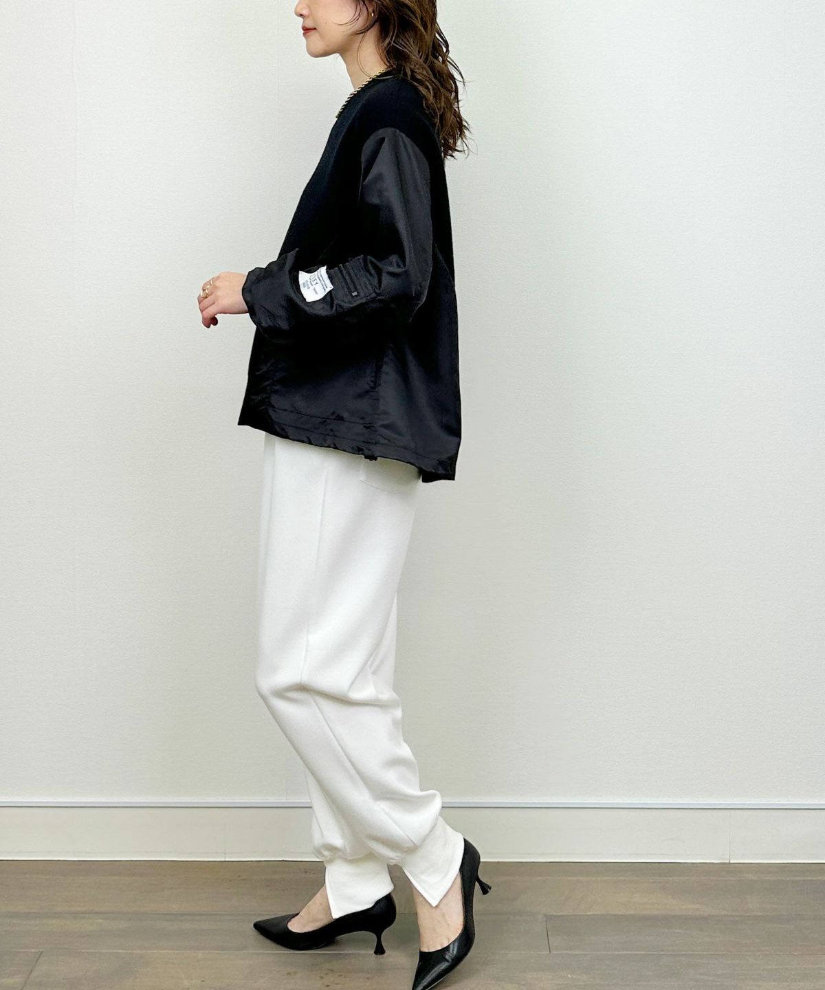 model：H164　着用サイズ：M　ブラック