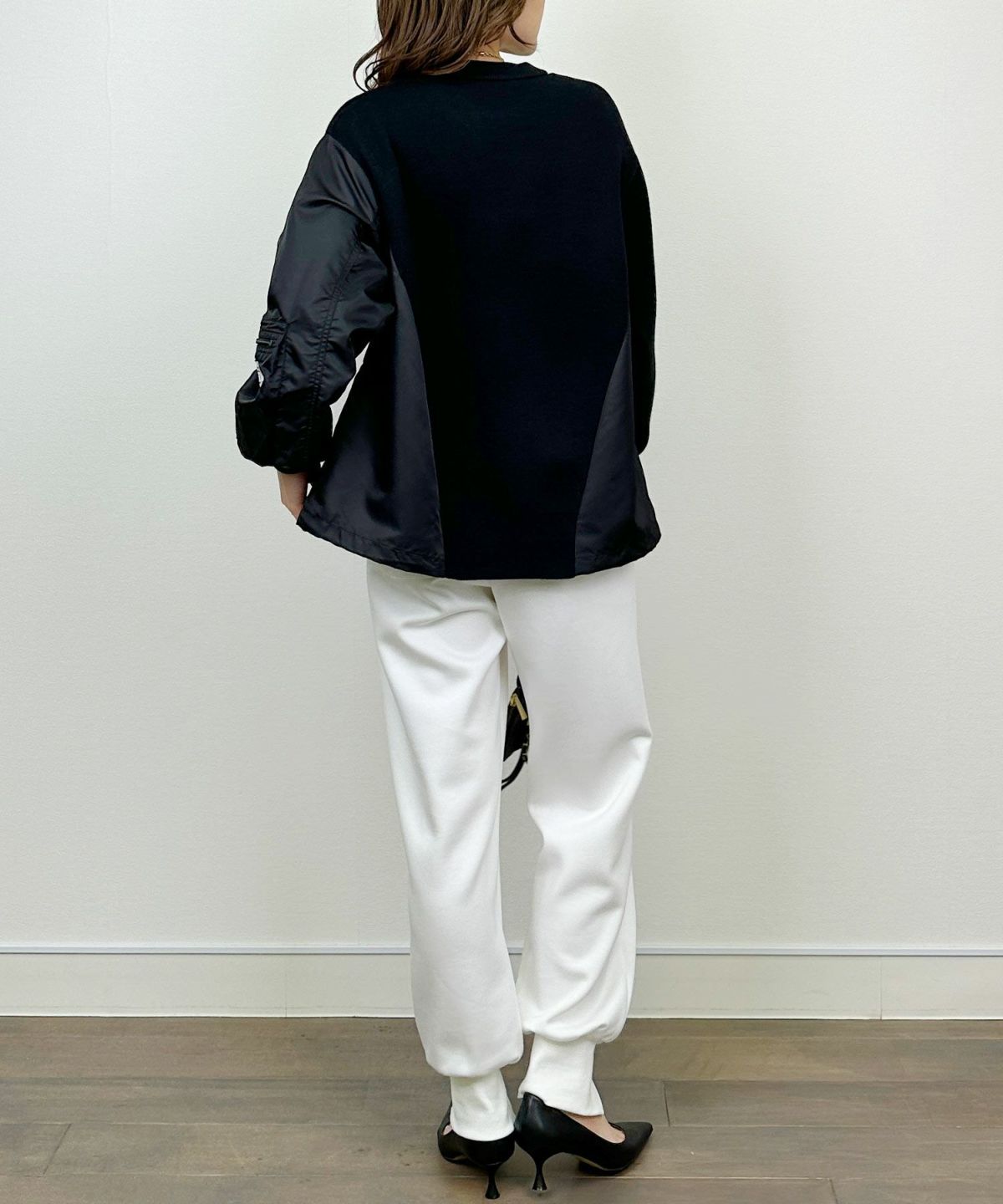 model：H164　着用サイズ：M　ブラック