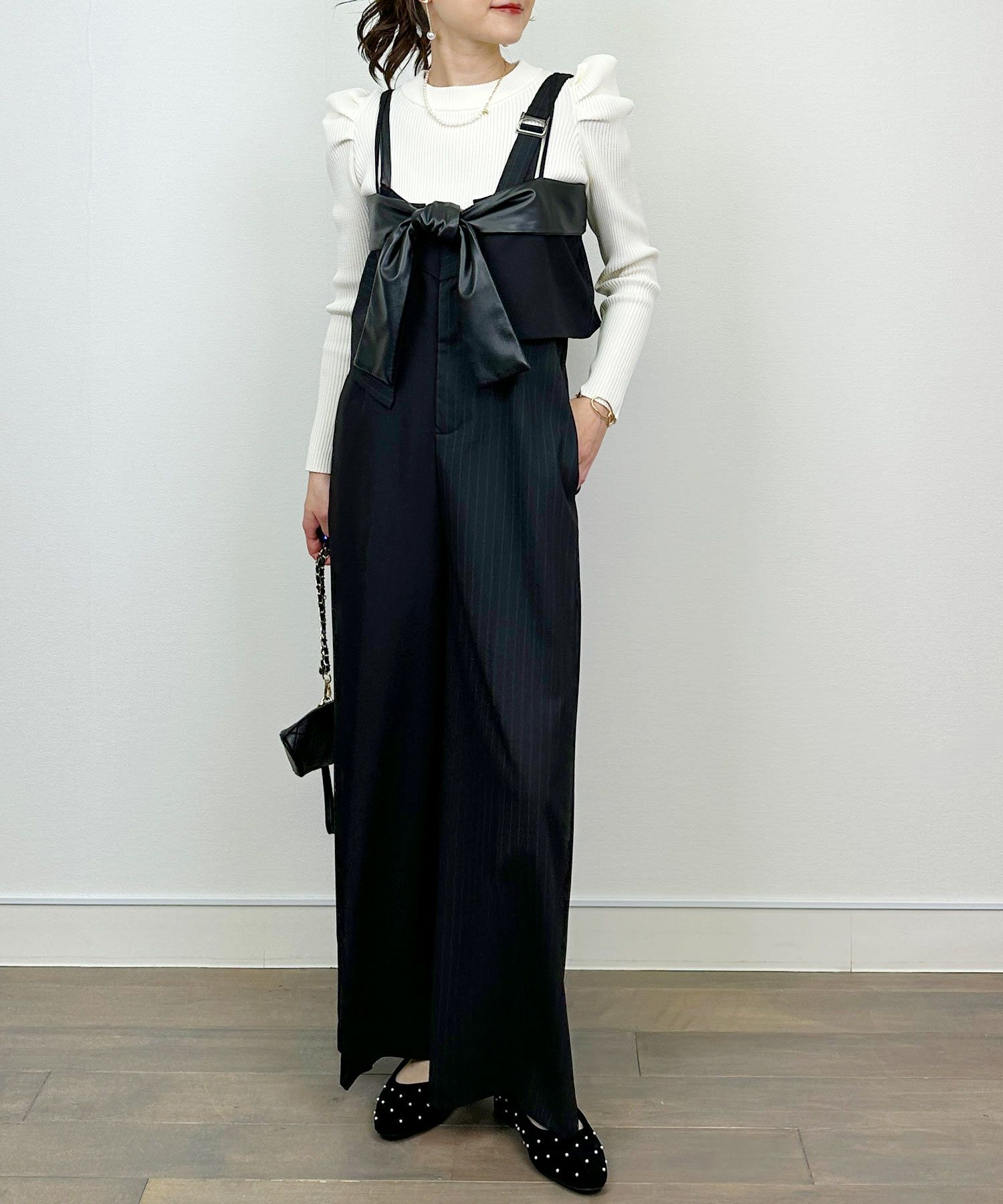 model：H164　着用サイズ：M　ブラック