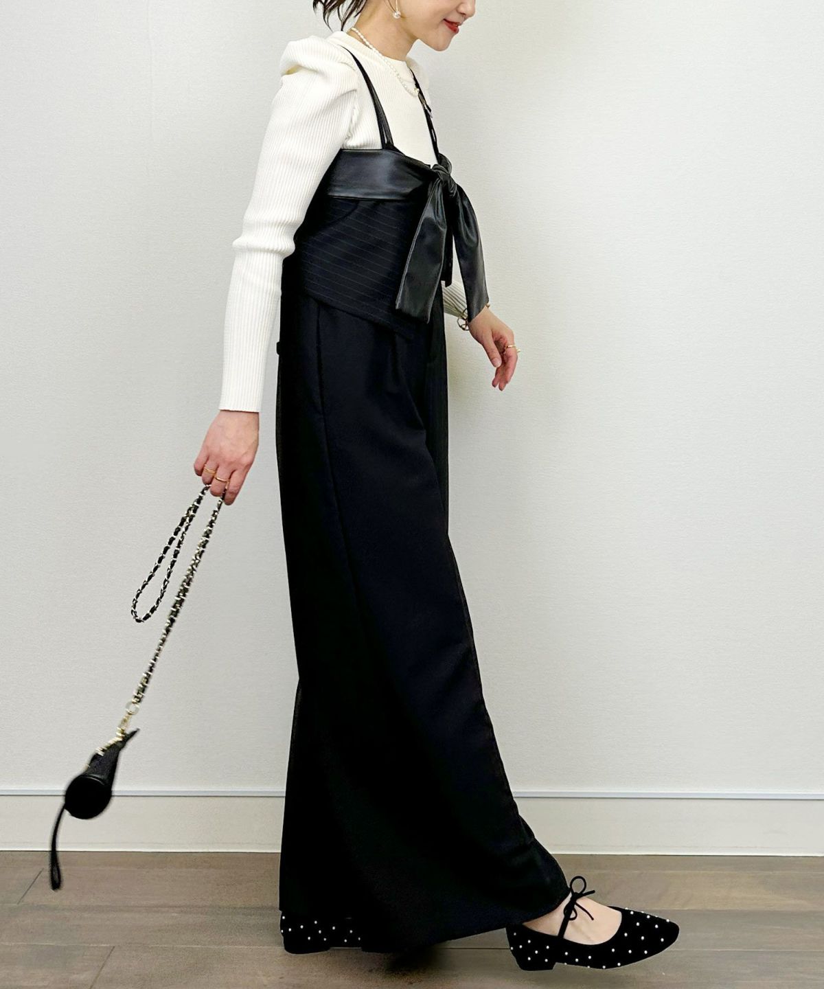 model：H164　着用サイズ：M　ブラック